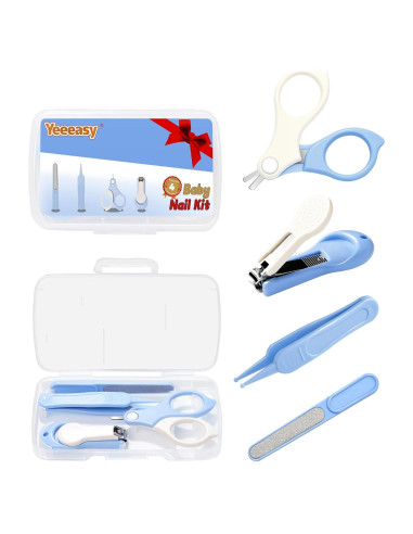 Kit de Cuidado Infantil 4 en 1 Yeeeasy para Bebés Azul