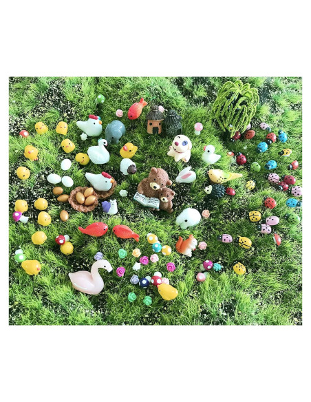 101 Piezas Animales Miniatura JKanruh para Jardín de Hadas 101 Piezas Animales Miniatura JKanruh para Jardín de Hadas