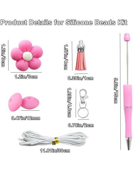 Kit de Perlas de Silicona Xzyden 150 Piezas 15mm y 14mm Kit de Perlas de Silicona Xzyden 150 Piezas 15mm y 14mm