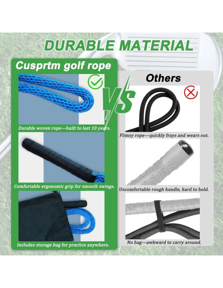 Entrenador de Swing de Golf Cusprtm con Cuerda Azul Entrenador de Swing de Golf Cusprtm con Cuerda Azul