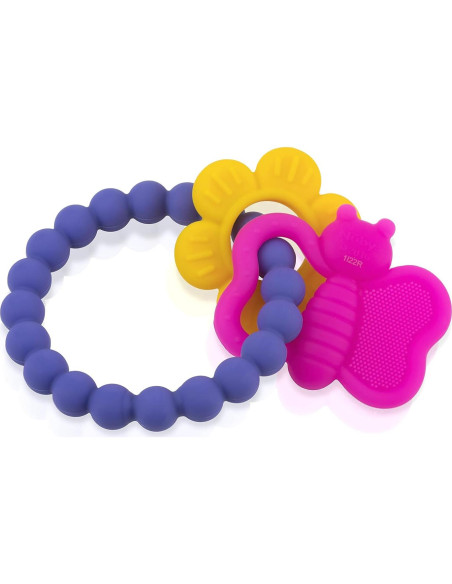Chupete de Silicona Nuby Chewy Charms Mariposa o Unicornio Chupete de Silicona Nuby Chewy Charms Mariposa o Unicornio