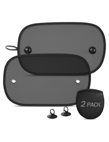 Sombrillas para Ventana de Auto DIZA100 - Paquete de 2, 51x31 cm