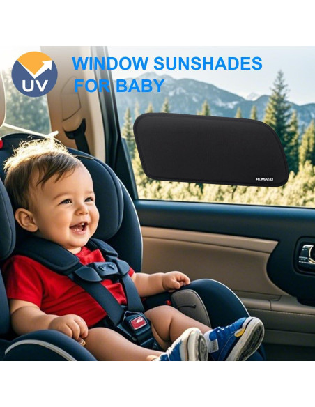 Sombrillas para Ventanas de Automóvil ROMASO - 2 Pcs, Bloqueo Luz Solar Sombrillas para Ventanas de Automóvil ROMASO - 2 Pcs, Bloqueo Luz Solar