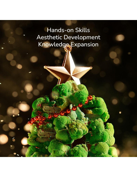 Kit de Crecimiento de Cristales Mideer Árbol de Navidad 17.5cm Kit de Crecimiento de Cristales Mideer Árbol de Navidad 17.5cm