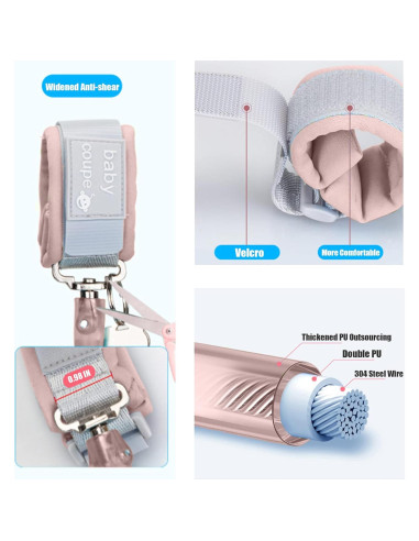 Arnés Antipérdida para Niños WSZCML Rosa 2m Ajustable