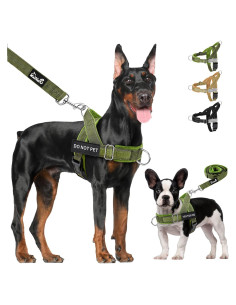 Arnés para Perros Lukovee Sin Tirones Verde Mediano Ajustable