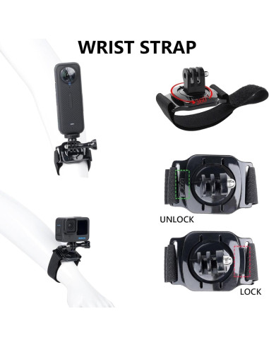 Kit de Accesorios para Cámara de Acción TANSUO 9 en 1