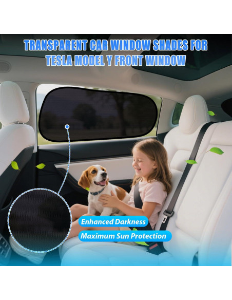 Sombrilla Semitransparente ZATOOTO para Ventana Tesla Model Y Sombrilla Semitransparente ZATOOTO para Ventana Tesla Model Y