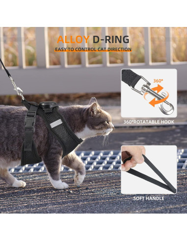 Arnés y Correa para Gatos Furrigo AirTag Impermeable Ajustable