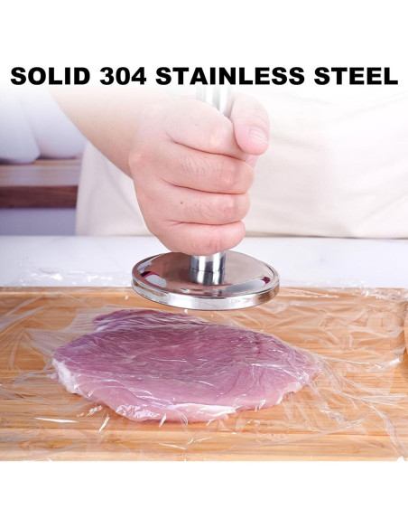 Martillo de Carne Beufee de Acero Inoxidable 560g Martillo de Carne Beufee de Acero Inoxidable 560g