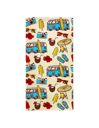 Toalla de Playa YIFONTIN 100% Algodón 64.8x129.5 cm Niños