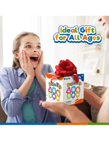 Juguetes de baño Richtim para niños - Paquete de 6 coloridos