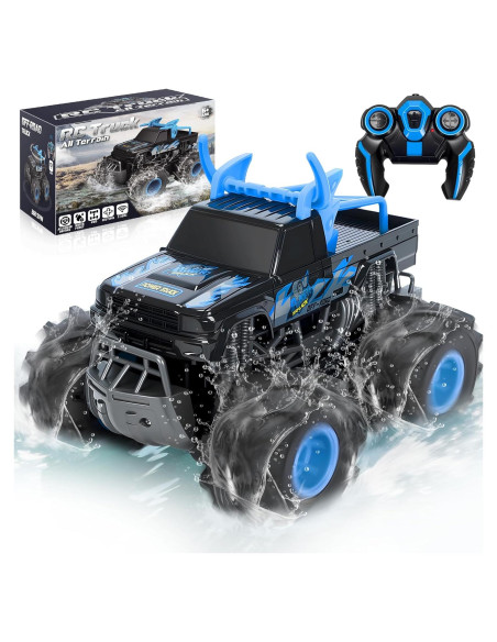 Coche RC Todo Terreno BainGesk 1:16 Impermeable Azul Coche RC Todo Terreno BainGesk 1:16 Impermeable Azul