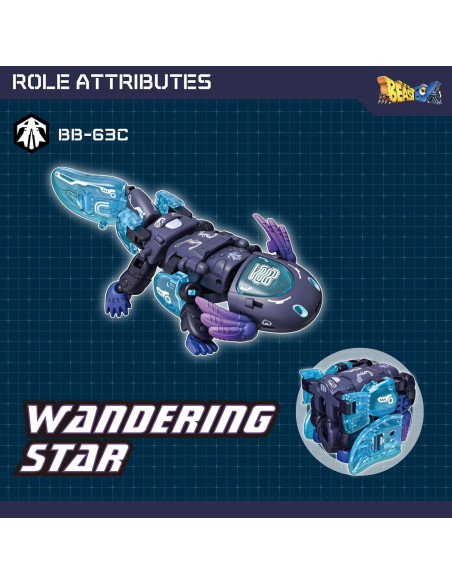 Juguete Transformable 52TOYS BEASTBOX BB-63C Estrella Errante Juguete Transformable 52TOYS BEASTBOX BB-63C Estrella Errante