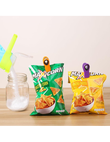 Juego de Clips de Cocina Yvey, 10 Clips Reutilizables para Alimentos