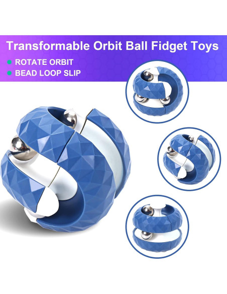 Paquete de 4 Juguetes Antiestrés Orbit Ball ONCOFAN Paquete de 4 Juguetes Antiestrés Orbit Ball ONCOFAN