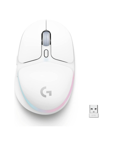 Ratón Inalámbrico Logitech G705 RGB Ligero 85g - Niebla Blanca Ratón Inalámbrico Logitech G705 RGB Ligero 85g - Niebla Blanca