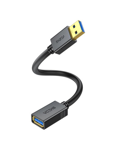 Cable de Extensión USB 3.0 VCZHS Tech 0.30m, Alta Velocidad