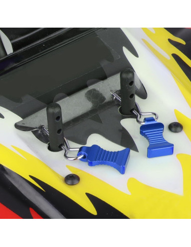 Clip de Carro RC AllinRC con Tirador de Aluminio - Set de 4 Azul Marino