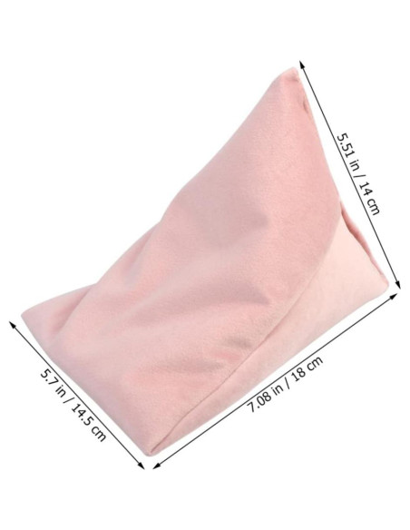Soporte de Almohada Triangular Rosa MERRYHAPY 18x14.5x14cm Soporte de Almohada Triangular Rosa MERRYHAPY 18x14.5x14cm