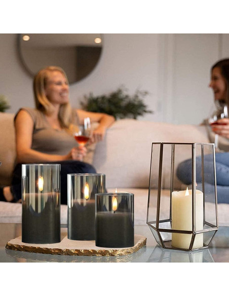 Velas LED Sin Llama GenSwin con Control Remoto - Paquete de 3 Velas LED Sin Llama GenSwin con Control Remoto - Paquete de 3