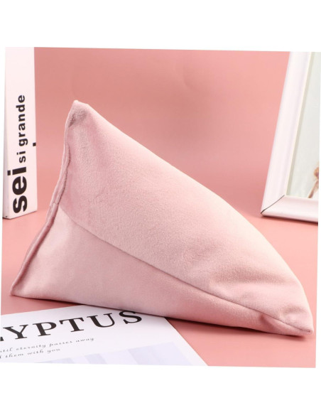 Soporte de Almohada Triangular Rosa MERRYHAPY 18x14.5x14cm Soporte de Almohada Triangular Rosa MERRYHAPY 18x14.5x14cm