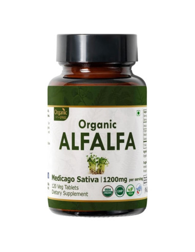 Tabletas de Alfalfa Orgánica 120 unidades Organic Spree