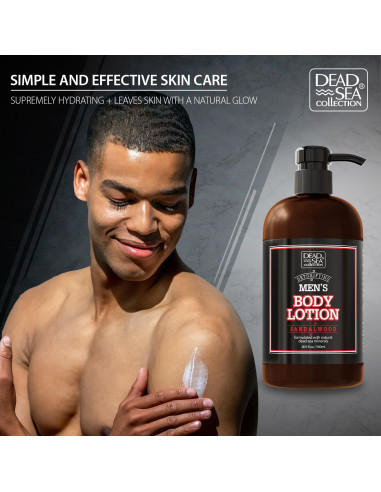 Loción Corporal Hidratante para Hombres Sándalo 500ml - Mar Muerto