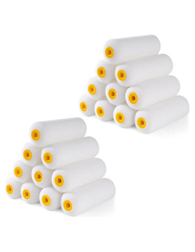 Rodillos de pintura de espuma Mister Rui 4" - Paquete de 20