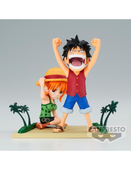 Figura Coleccionable Luffy & Nami One Piece Bandai 7.1 cm Figura Coleccionable Luffy & Nami One Piece Bandai 7.1 cm