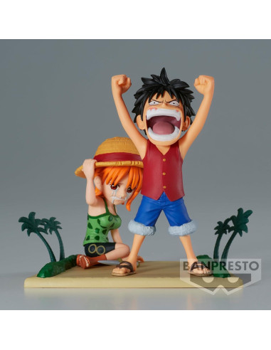 Figura Coleccionable Luffy & Nami One Piece Bandai 7.1 cm