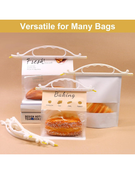 Pinzas para bolsas de comida SumDirect, 12 piezas medianas Pinzas para bolsas de comida SumDirect, 12 piezas medianas