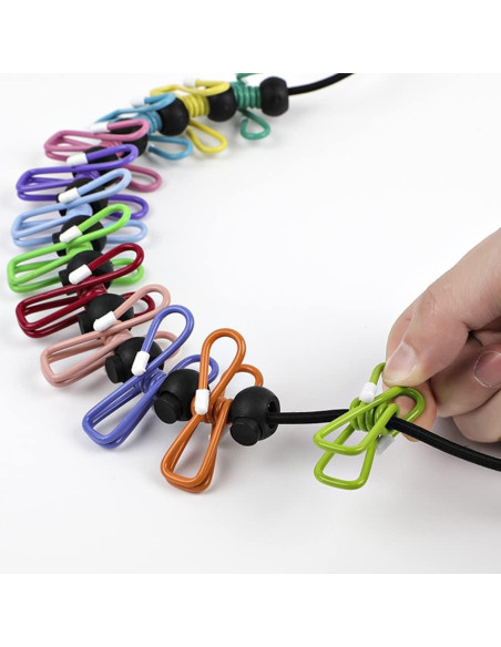 Cuerda de Ropa Retráctil Portátil ONEWANGDAFA 180 cm con 17 Pinzas Cuerda de Ropa Retráctil Portátil ONEWANGDAFA 180 cm con 17 Pinzas