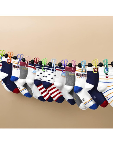 Cuerda de Ropa Retráctil Portátil ONEWANGDAFA 180 cm con 17 Pinzas