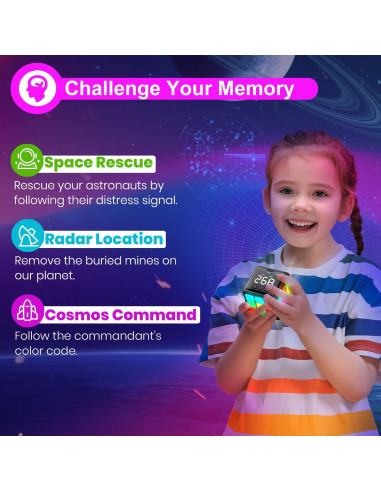 Cubo de Juego Portátil Recargable Xinbeiya - 15 Juegos para Niños 6-14 Años