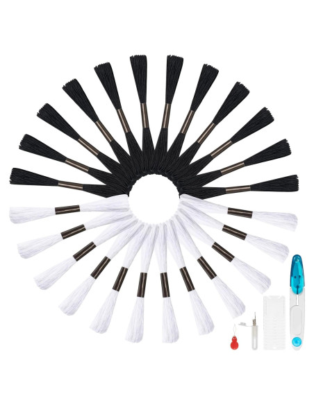 Hilo para Pulseras de Amistad Amrules 24 Madejas Algodón 875.3 cm Hilo para Pulseras de Amistad Amrules 24 Madejas Algodón 875.3 cm