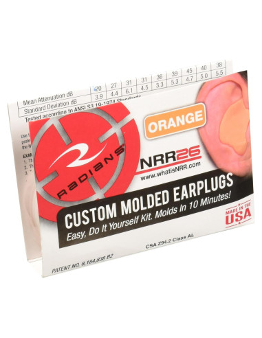 Tapones de Oído Personalizados Radians CEP001-O Naranja