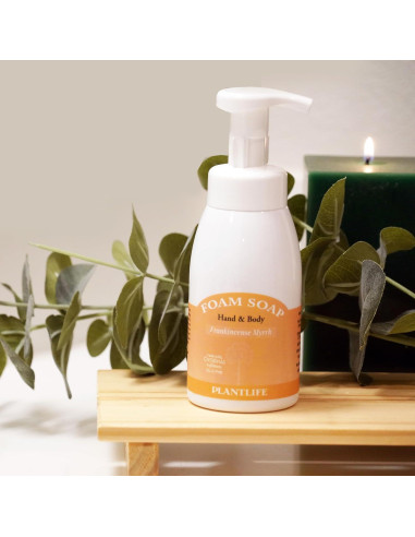Jabón Espumoso Plantlife Incienso y Mirra 240 ml Hidratante