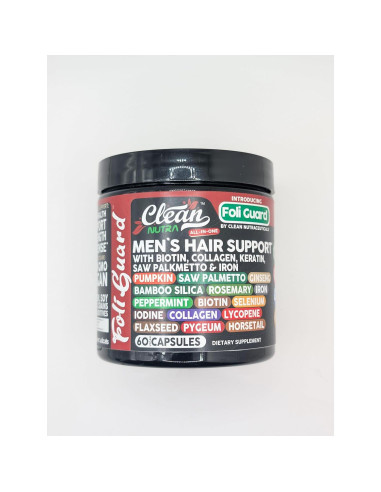 Suplemento de Biotina y Colágeno para Crecimiento Cabello Hombres