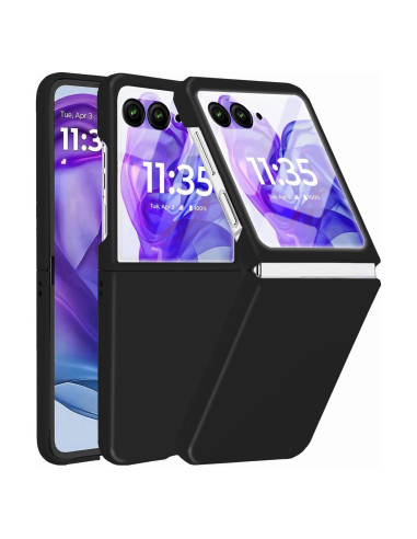 Funda Motorola Razr 2024/2025 con Protector de Pantalla Negro