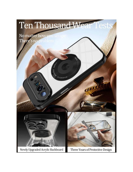 Funda Google Pixel 9 Pro XL Wousunly Protección Militar Negra Funda Google Pixel 9 Pro XL Wousunly Protección Militar Negra