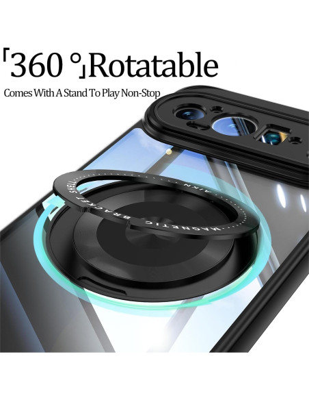 Funda Google Pixel 9 Pro XL Wousunly Protección Militar Negra Funda Google Pixel 9 Pro XL Wousunly Protección Militar Negra