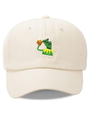Gorra de béisbol ajustable Kermit la rana 100% algodón unisex