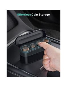 Organizador de Monedas HALOBLK HL01CB para Coche Negro 2