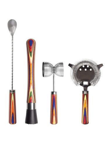 Kit de Bartender Totally Bamboo Marrakesh 4 Piezas