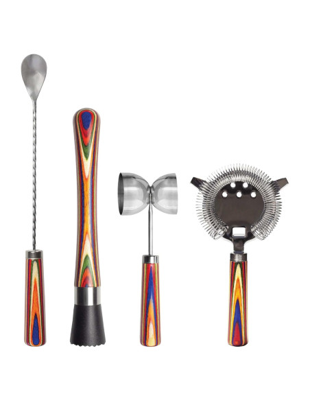 Kit de Bartender Totally Bamboo Marrakesh 4 Piezas Kit de Bartender Totally Bamboo Marrakesh 4 Piezas