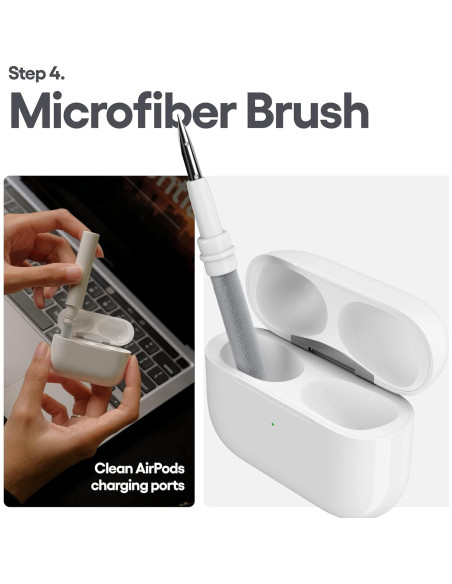 Kit de limpieza KeyBudz Air Care para AirPods y Pro - Blanco Kit de limpieza KeyBudz Air Care para AirPods y Pro - Blanco