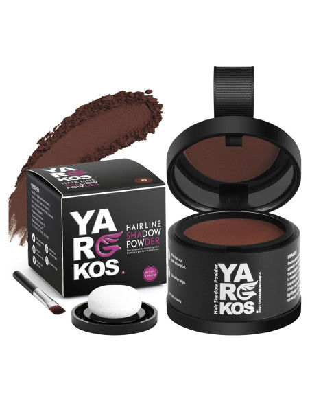 Polvo de Sombra para Cabello Yargkos Castaño Claro 3.98g Polvo de Sombra para Cabello Yargkos Castaño Claro 3.98g