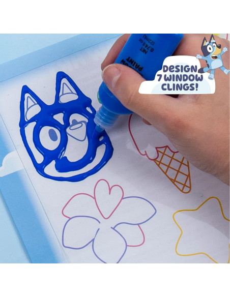 Kit de Arte de Ventana Bluey - Manualidades para Niños 6+ Kit de Arte de Ventana Bluey - Manualidades para Niños 6+