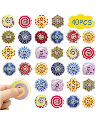Paquete de 40 Juguetes Fidget Spinner Sqlhrke para Niños